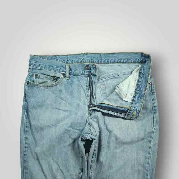 Levi's 531 Jeans Mens 34x30 Athletic Slim Fit Low Rise Distressed Medium Wash - Picture 7 of 8